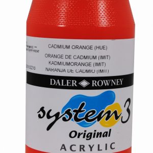 System 3 Original Acrylic Colour 500ml Cadmium Orange Hue