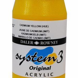 System 3 Original Acrylic Colour 500ml Cadmium Yellow Hue