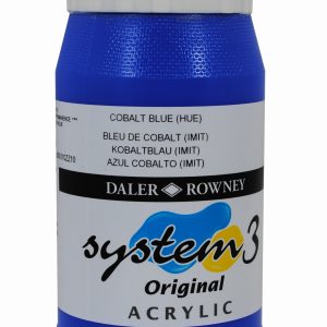 System 3 Original Acrylic Colour 500ml Cobalt Blue Hue