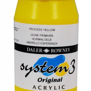 System 3 Original Acrylic Colour 500ml Process Yellow