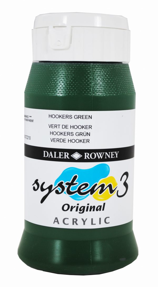 System 3 Original Acrylic Colour 500ml Hookers Green