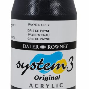System 3 Original Acrylic Colour 500ml Paynes Grey