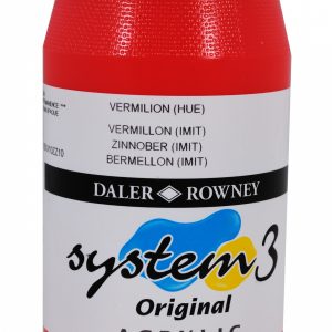 System 3 Original Acrylic Colour 500ml Vermilion Hue