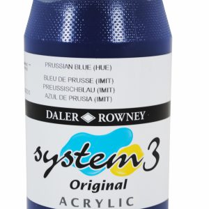 System 3 Original Acrylic Colour 500ml Prussian Blue Hue