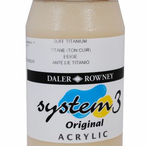 System 3 Original Acrylic Colour 500ml Buff Titanium