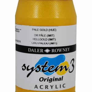System 3 Original Acrylic Colour 500ml Pale Gold Hue