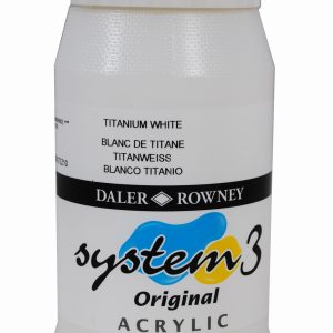 System 3 Original Acrylic Colour 500ml Titanium White