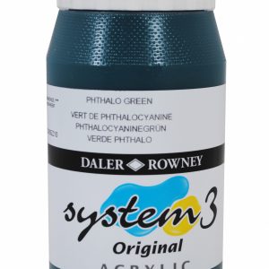 System 3 Original Acrylic Colour 500ml Phthalo Green