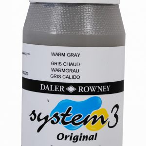 System 3 Original Acrylic Colour 500ml Warm Grey