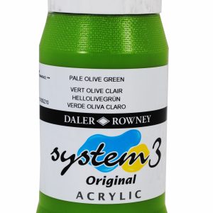 System 3 Original Acrylic Colour 500ml Pale Olive Green