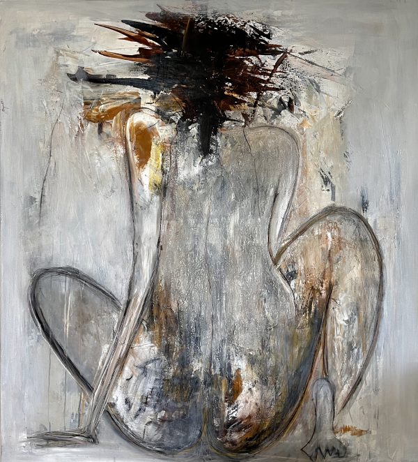 Maleri 110 x 100 cm