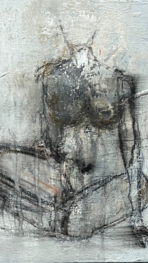Maleri 30 x 40 cm i sort ramme